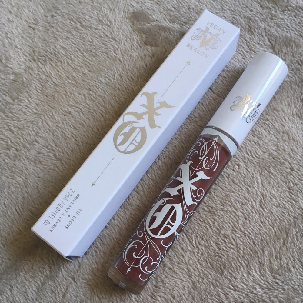 KVD Beauty Kat Von D XO Lipgloss Lipstick in Lolita Flora 20 BNIB